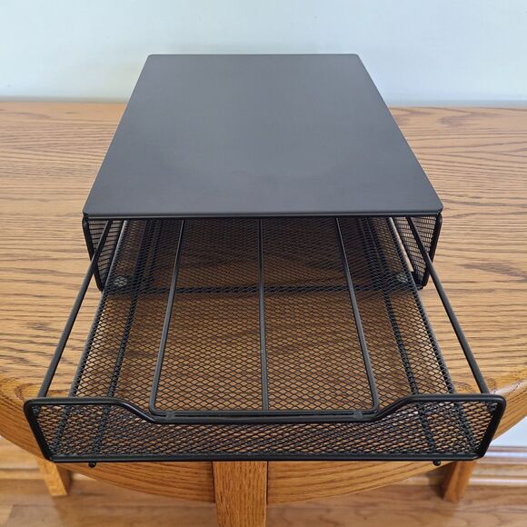 Large Capacity Wrought Iron Black Universal Coffee Pod Holder Organizer Drawer - Picture 5 of 9